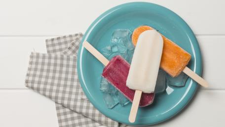 Refreshing Summer Popsicles on Ice wallpaper
