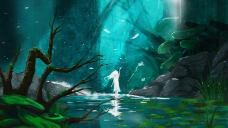 Magical forest wallpaper