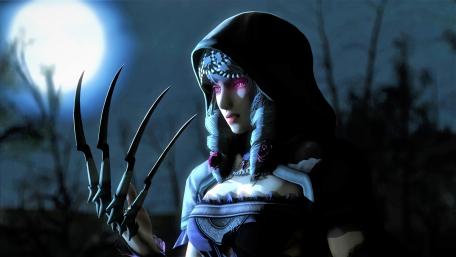 Dark warrior girl wallpaper