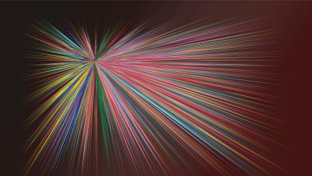 Vibrant Lines of Colorful Energy Burst wallpaper