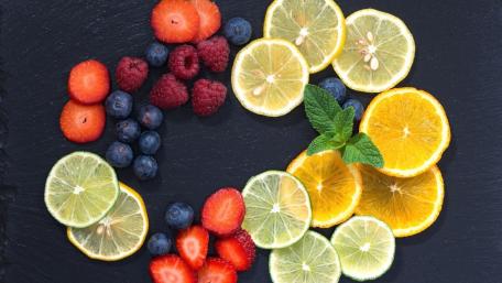 Vibrant Fruit Medley Wallpaper for Your Kitchen Dreams wallpaper