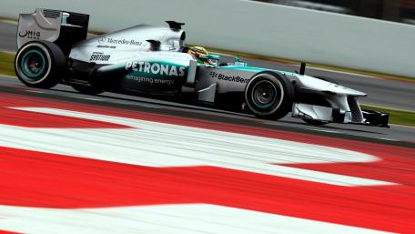 Dynamic Formula 1 Racing Action Wallpaper wallpaper