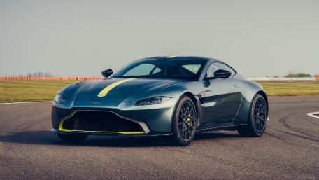 Sleek Aston Martin on the Track wallpaper