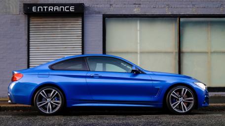 Stylish Blue Coupe Wallpaper wallpaper