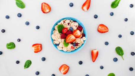 Fresh and Colorful Breakfast Bowl Wallpaper wallpaper