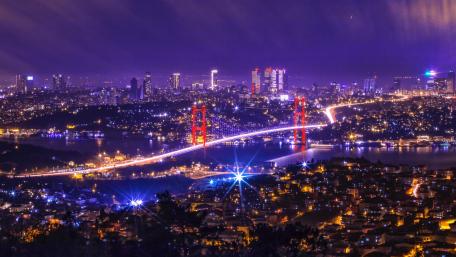 Vibrant Cityscape at Night wallpaper
