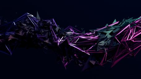 Dynamic Purple and Black Abstract Design wallpaper