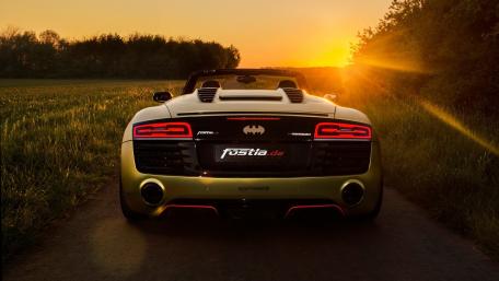 Batmobile at Sunset in an Open Field wallpaper