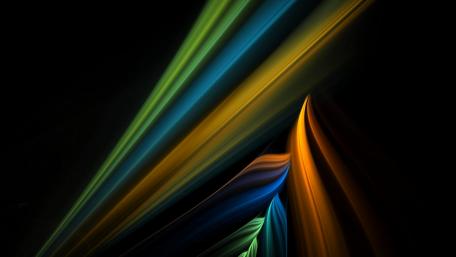 Vibrant Waves of Color in the Dark wallpaper
