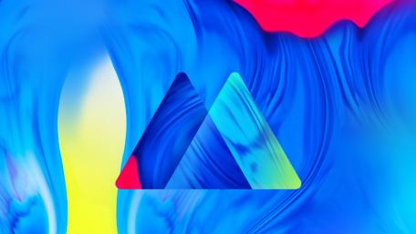 Vibrant Flow of Abstract Colors Diamond Shape Burst wallpaper