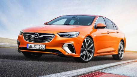 Vibrant Orange Opel Car Wallpaper Design wallpaper