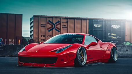 Sleek Red Sports Car Wallpaper for Enthusiasts wallpaper