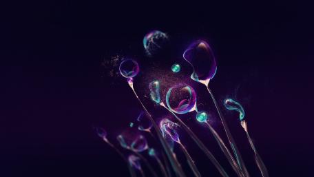 Ethereal Bubbles in an Abstract World wallpaper