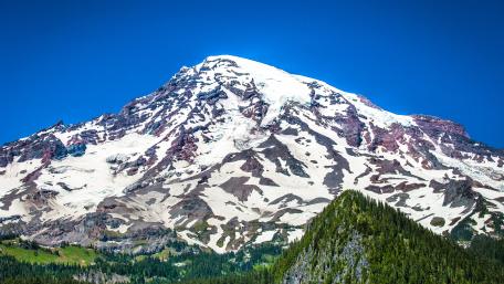 Majestic Snow-Capped Mountain Landscape wallpaper