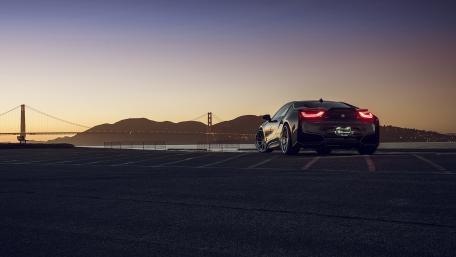 Sleek Car with Stunning Sunset View wallpaper