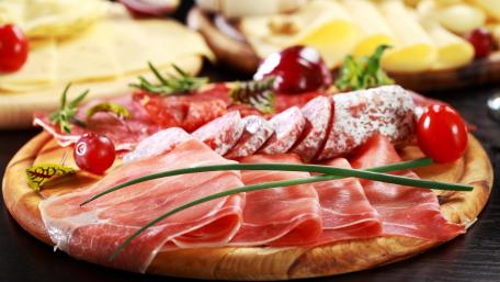 Delicious Meat Platter Arrangement wallpaper