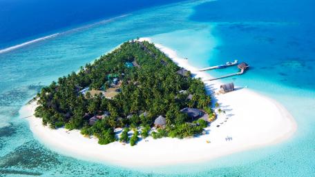 Tropical Paradise Island Escape wallpaper