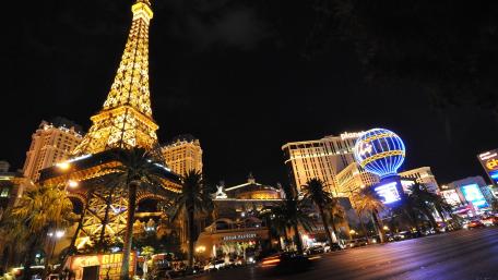 Vibrant Nightlife of Las Vegas Cityscape wallpaper