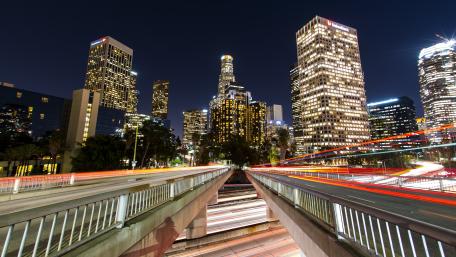 Vibrant City Lights at Night wallpaper