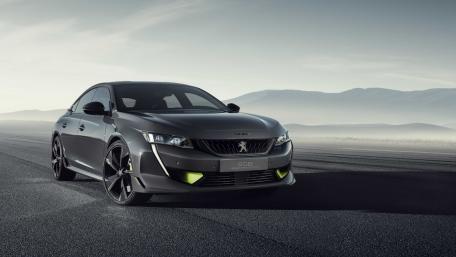 Sleek Modern Peugeot 508 on Scenic Road wallpaper