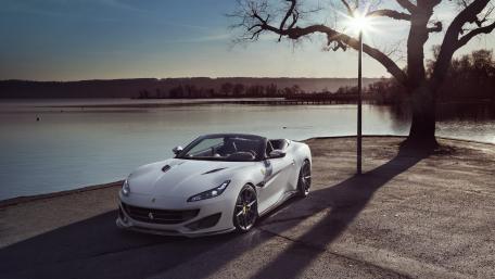 Sleek Elegance by the Lake in 4K Resolution wallpaper