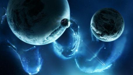 Galactic Wonders Under Starlit Skies wallpaper