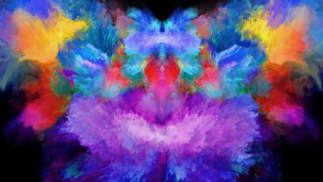 Vibrant Symphony of Colors in Abstract Art wallpaper