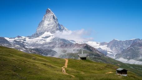 Majestic Alpine Landscape with the Matterhorn Peak wallpaper