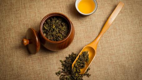 Aromatic Loose Leaf Green Tea Wallpaper wallpaper