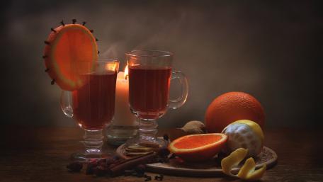 Warm Spiced Citrus Drink Delight wallpaper