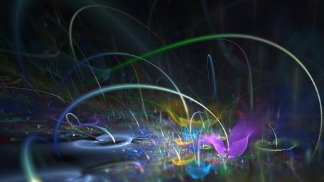 Vibrant Swirls of Light and Color wallpaper