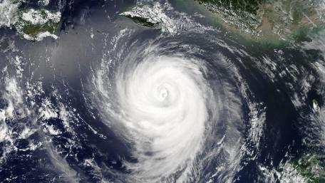 Typhoon Maria During an Eyewall Replacement Cycle wallpaper