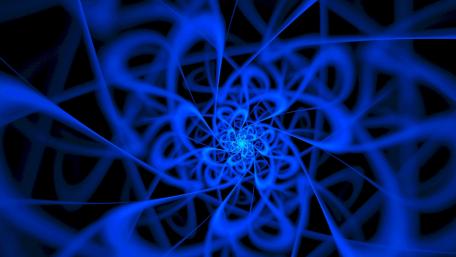 Cascading Blue Spiral Design wallpaper