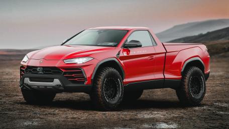 Bold and Rugged Red Pickup Truck Wallpaper wallpaper