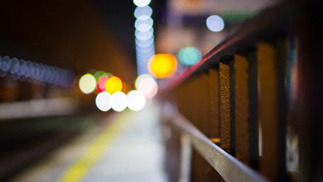 Glowing Lines of Urban Nightlife wallpaper