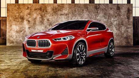 Sleek Red BMW Concept Car Wallpaper wallpaper