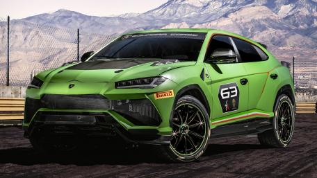 Fierce Lamborghini SUV in Striking Green Design wallpaper