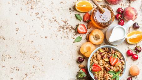 Fresh and Delicious Breakfast Bowl wallpaper