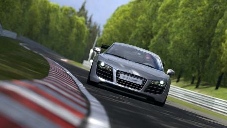 Sleek Performance on the Track wallpaper