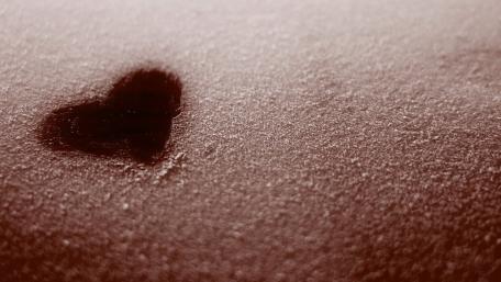 Whispers of Love in Frosted Moments wallpaper