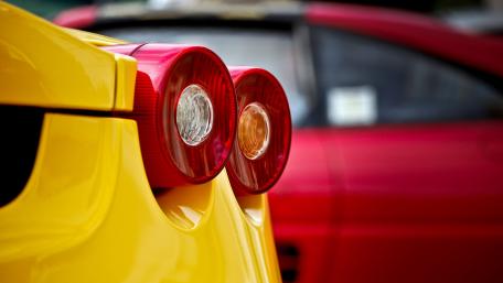 Vibrant Car Details in Bold Colors wallpaper