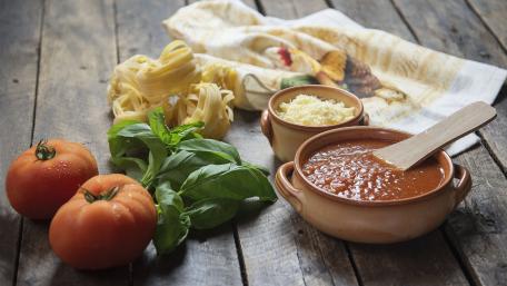 Delicious Ingredients for Homemade Pasta Dish wallpaper