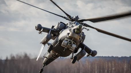 Powerful Helicopter in Action wallpaper