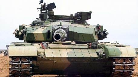 Powerful Military Tank in Action wallpaper