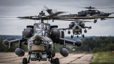 Military Helicopters in Action Showcasing Power and Precision wallpaper
