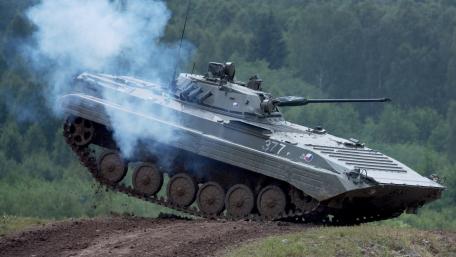 Dynamic Military Tank in Action wallpaper