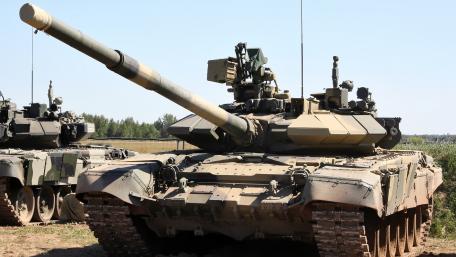 Powerful Tank on Display wallpaper