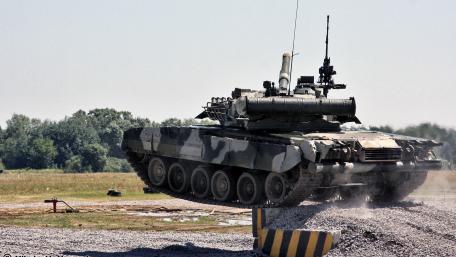 Tank in Action during Military Exercises wallpaper