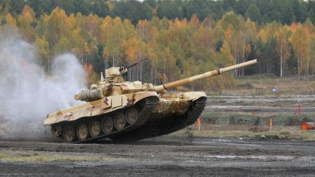 Dynamic Military Tank in Action wallpaper