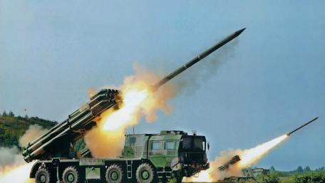 Dynamic Artillery Launch in Action wallpaper
